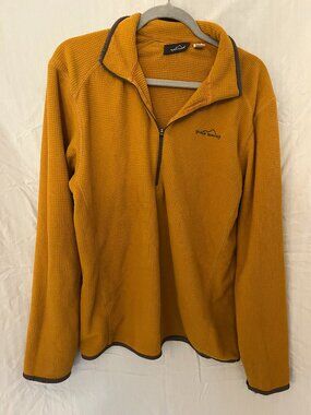 Orange Eddie Bauer quarter zip